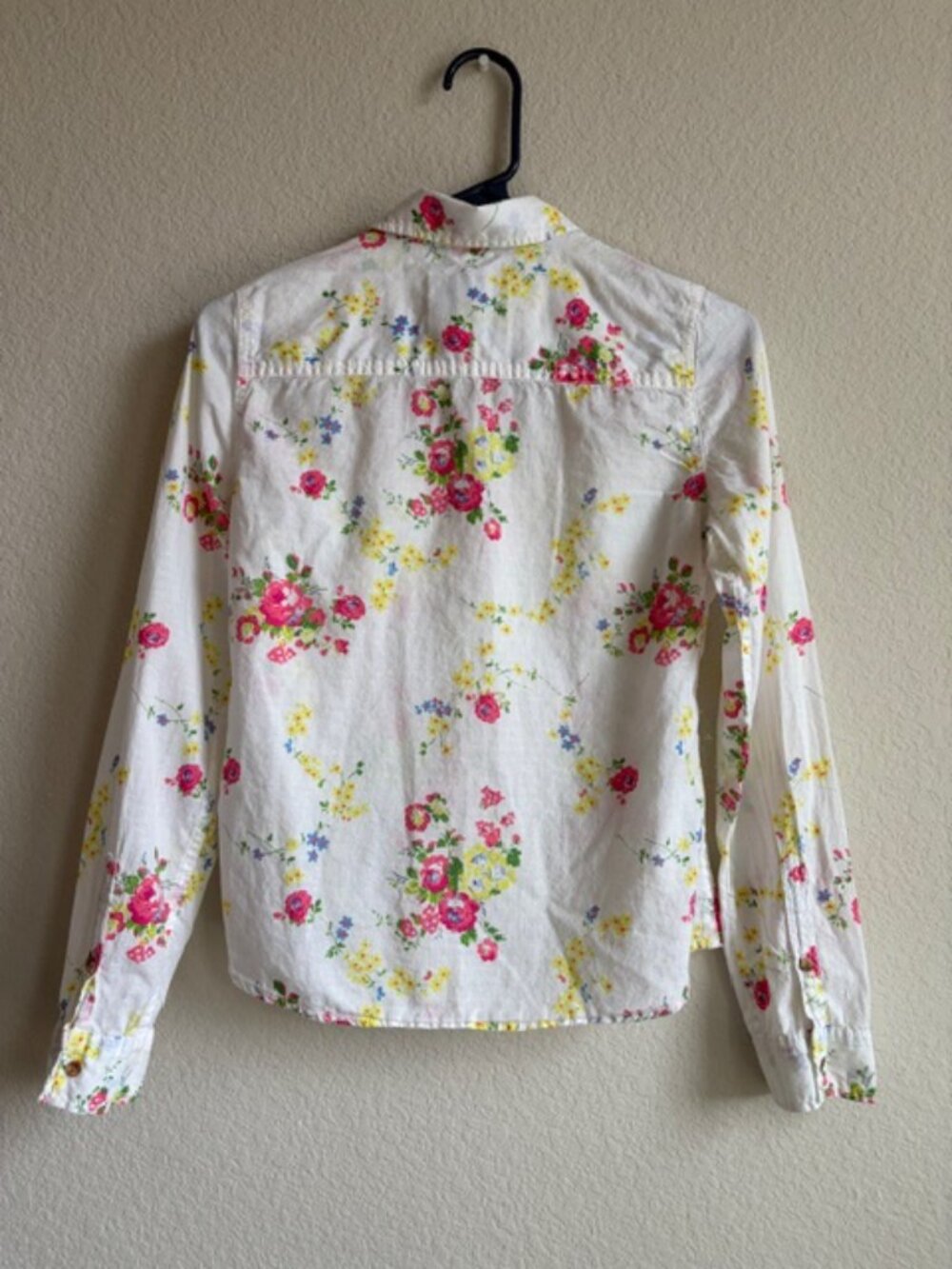 Vintage Abercrombie & Fitch Womens Floral 100% Cotton Moose Shirt XL Y2K Preppy - Picture 3 of 9